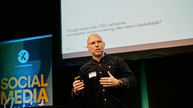 Uffe Lyngaae der holder seminar om toplederen som content creator